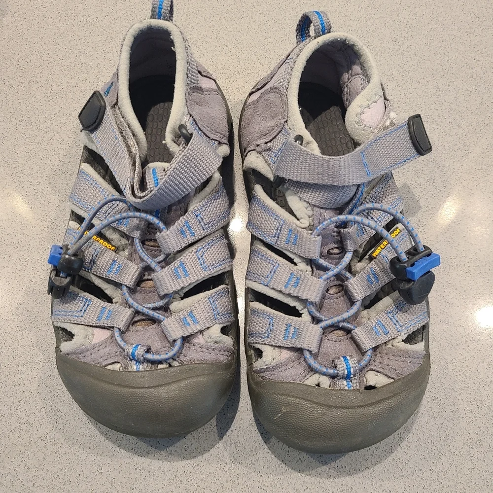 Keen Gray and Blue Kids Shoes